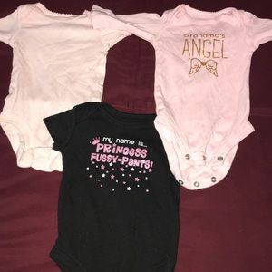 Cutie little saying onesies